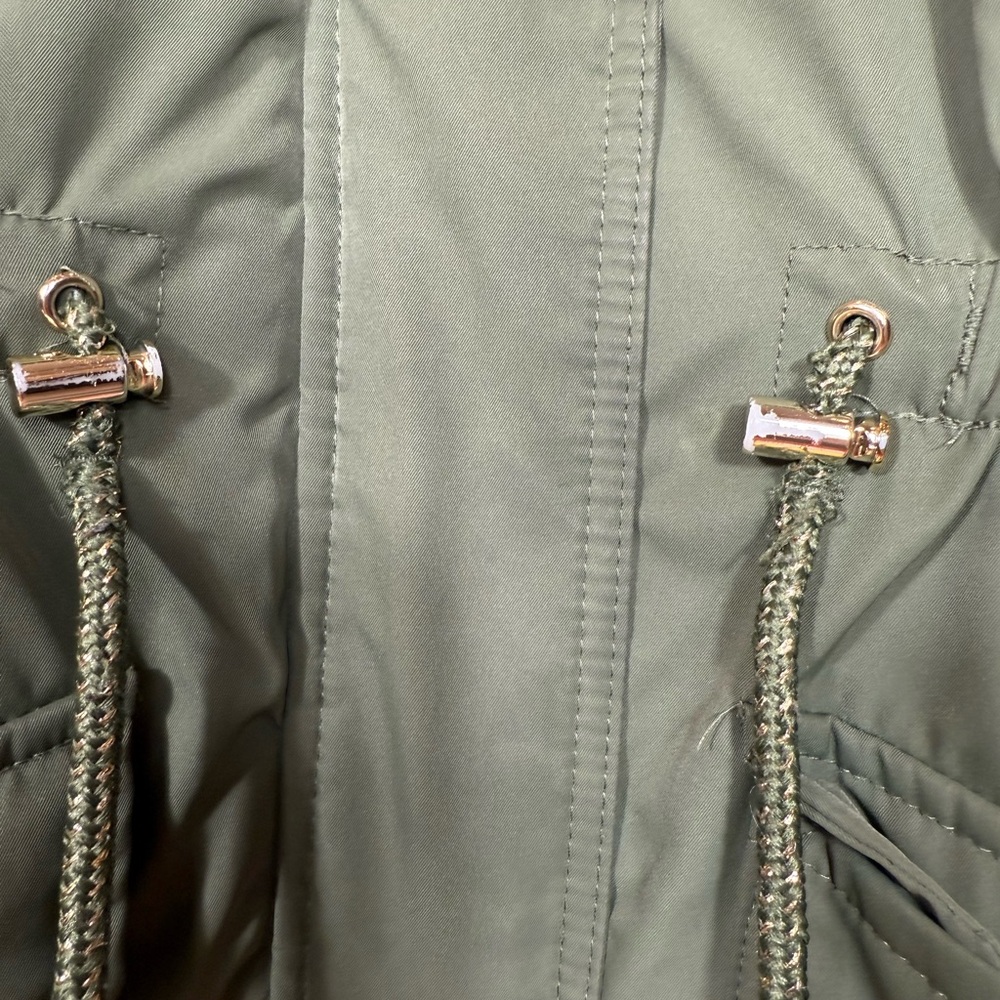Olive Green Kids Raincoat - Picture 5 of 6
